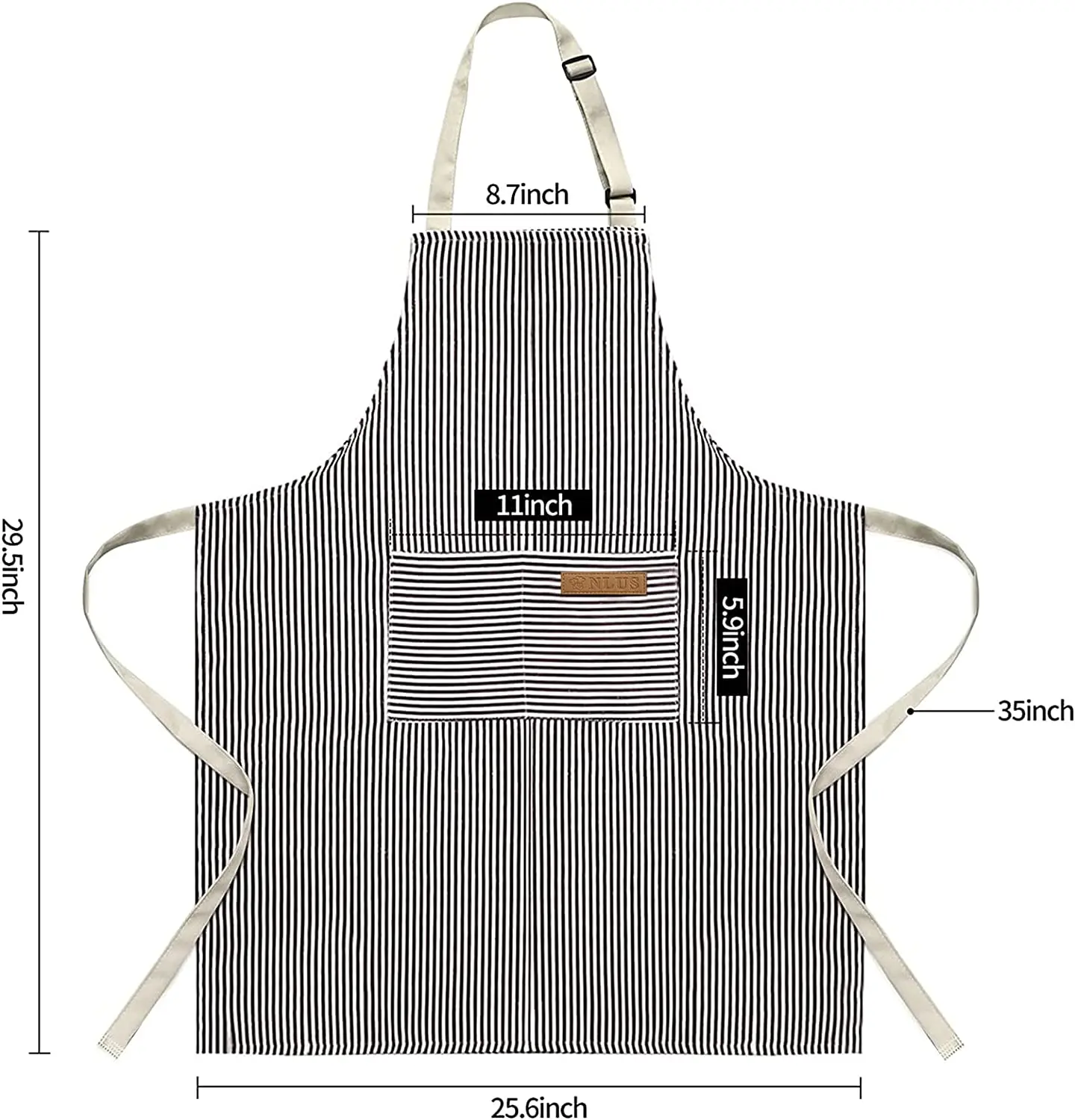 Waterproof Aprons Kitchen Adjustable Bib Soft Aprons Kitchen Chef With