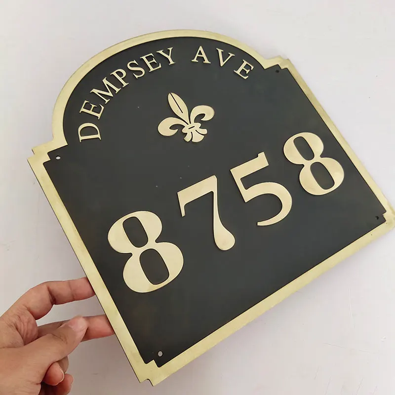 Vintage online Address Plaque: CUSTOM