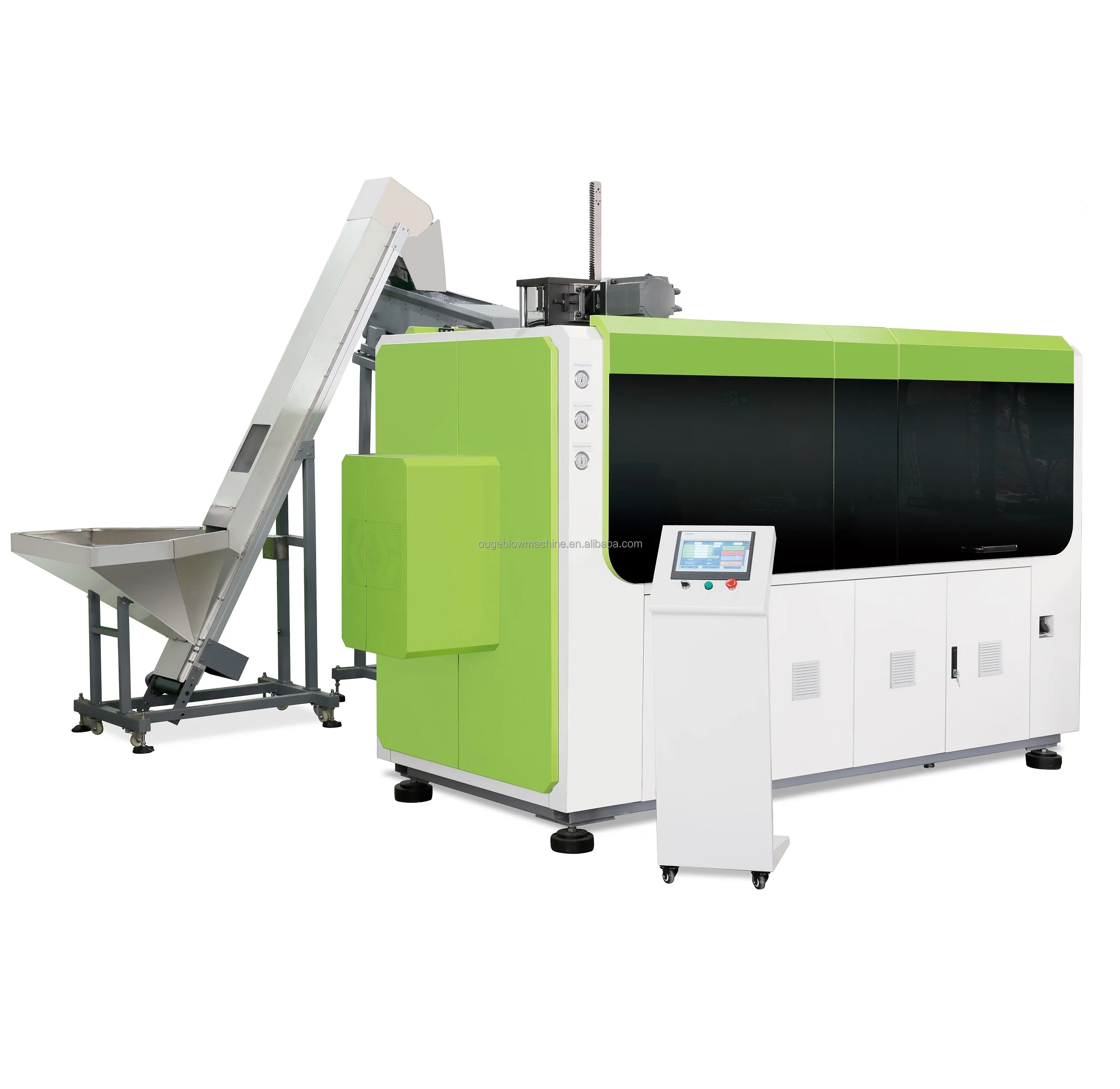 Fully Automatic High-speed 3 Servo Belt air Compressor Plastic Can Bottle Manufacturing Machine
