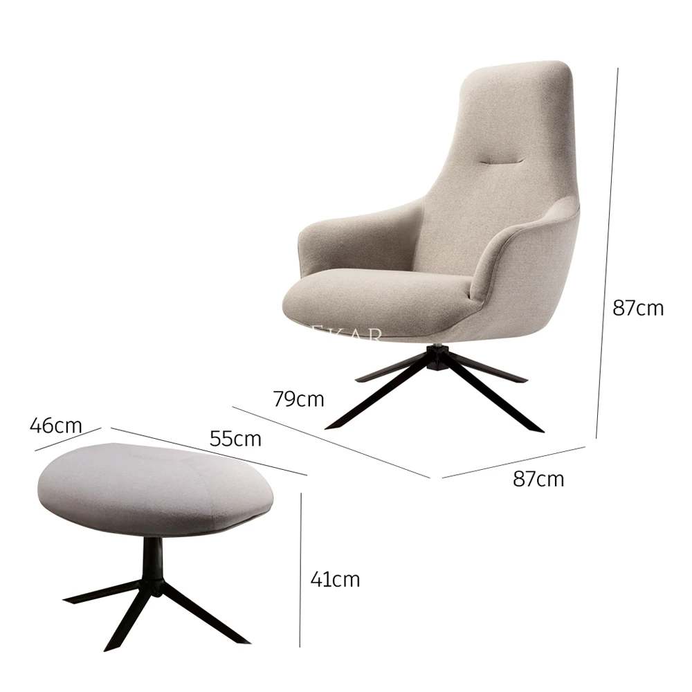 product the new listing upholstered metal frame modern zero gravity vintage fabric wholesale leisure chair-67