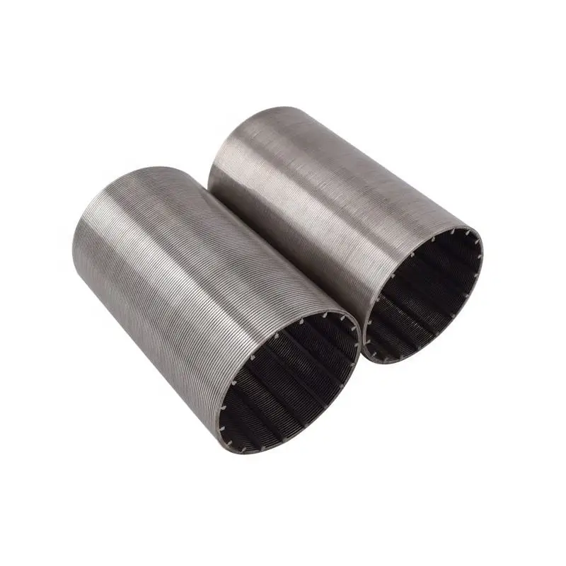 product-750-750 Johnson Wedge Wire Continuous Slot Filter Tube SS304 wedge wire screen Johnson filter strainer drum