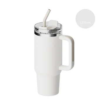 Accompanying cup portable insulated coffee cup stainless steel large capacity high appearance level