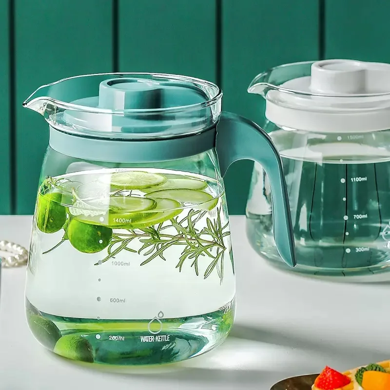 Modern High-End Large Capacity Water Jug Can Be Customized With Milk And Juice Glass Jug Suitable For Home Use