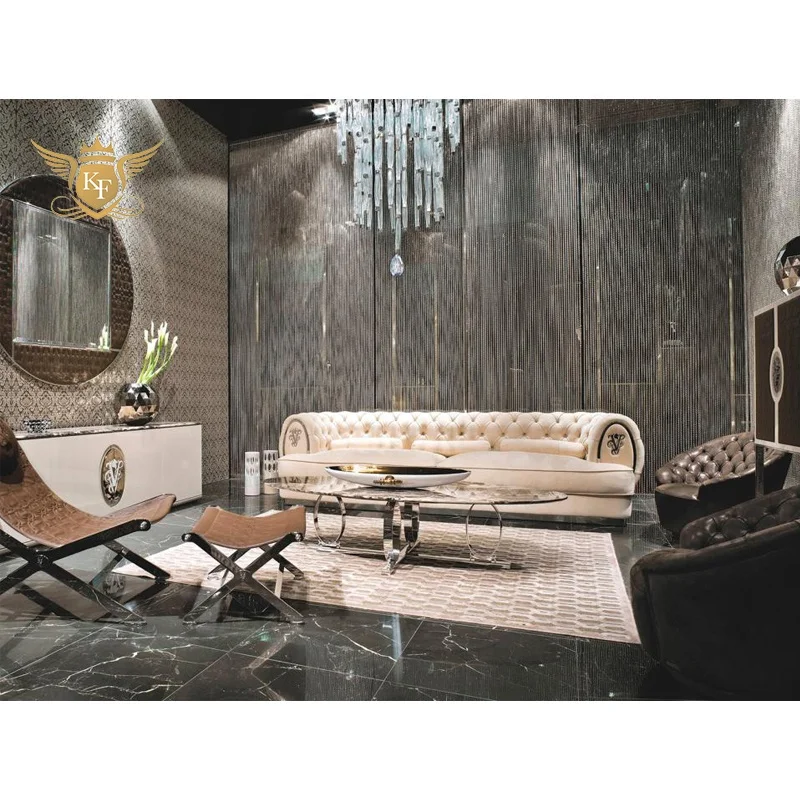 KF CASA Design High End Livingroom Furniture Sofa Set Living Room Lover Seat Sofas for Home Funiture
