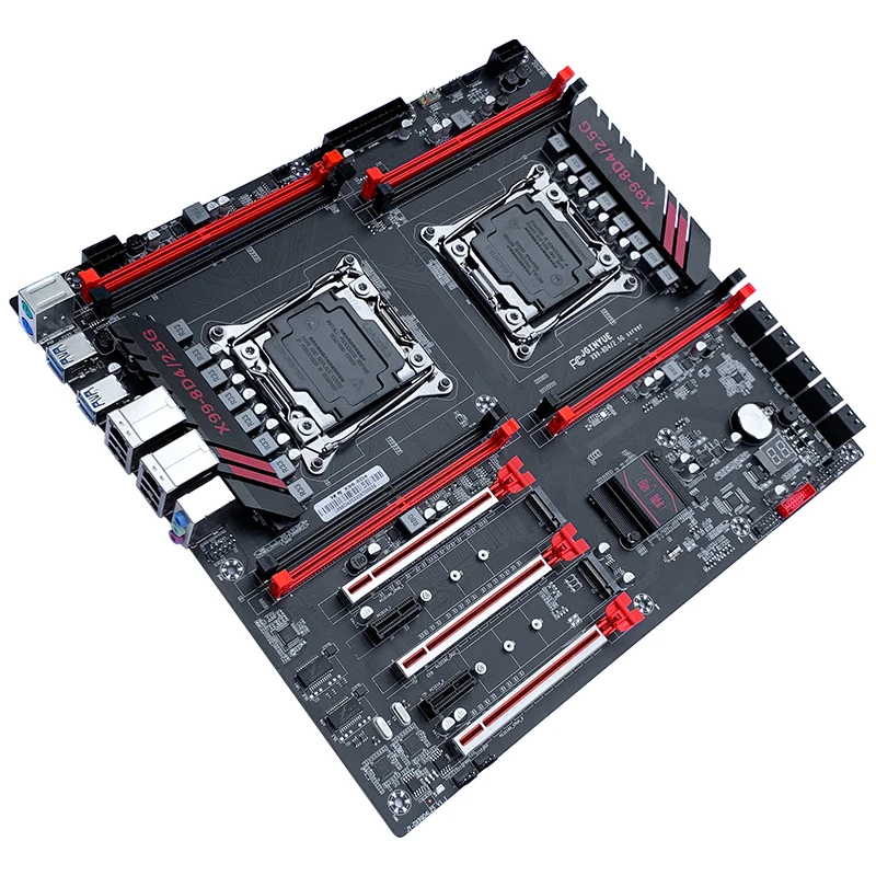Placa-mãe JGINYUE X99 8D4/2.5G E-ATX DDR4 para PC Gamer