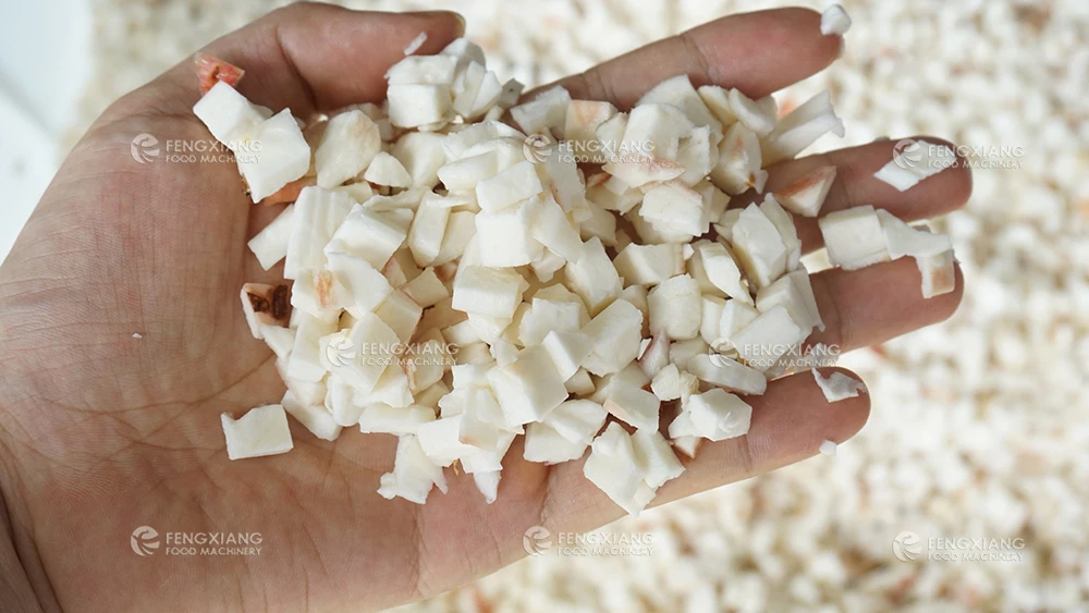 Automatic Cassava Starch Production Line Cassava Potato Ginger Washing Peeling Cutting Dicing Drying Machine