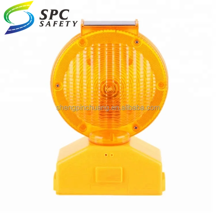 Airport Traffic Control Solar Powered Yellow Roadblock Traffic Signal