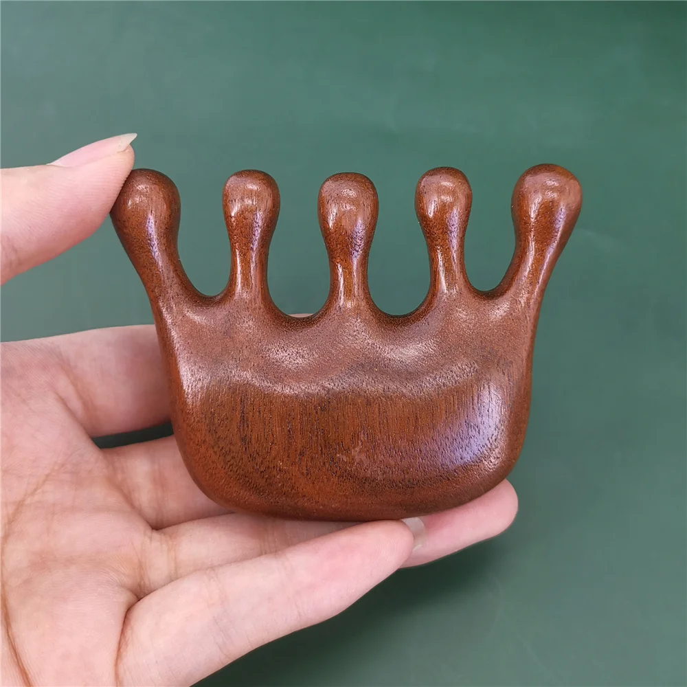 Cheap Natural Wood Wide Tooth Hair Comb Head Scalp Massage No Static Green Sandalwood Hair Pick Wooden Comb for Men and Women