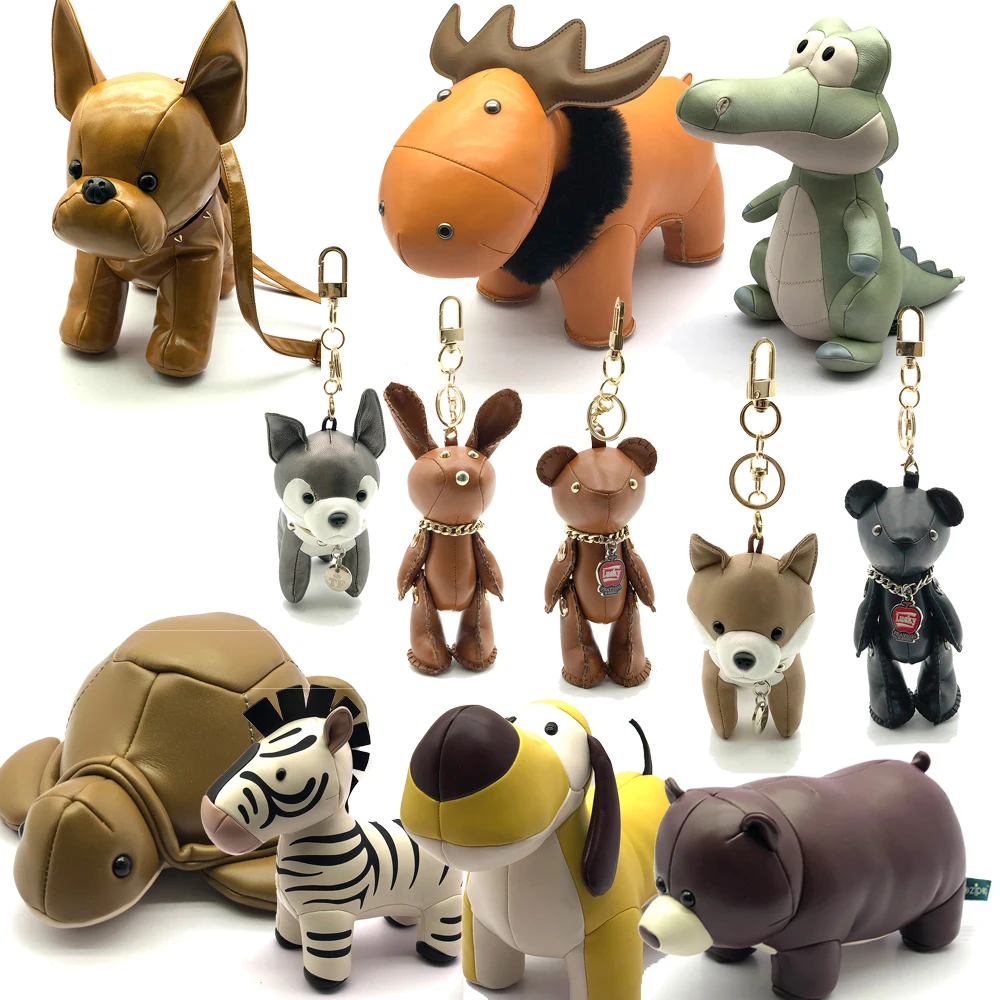 leather stuffed animals