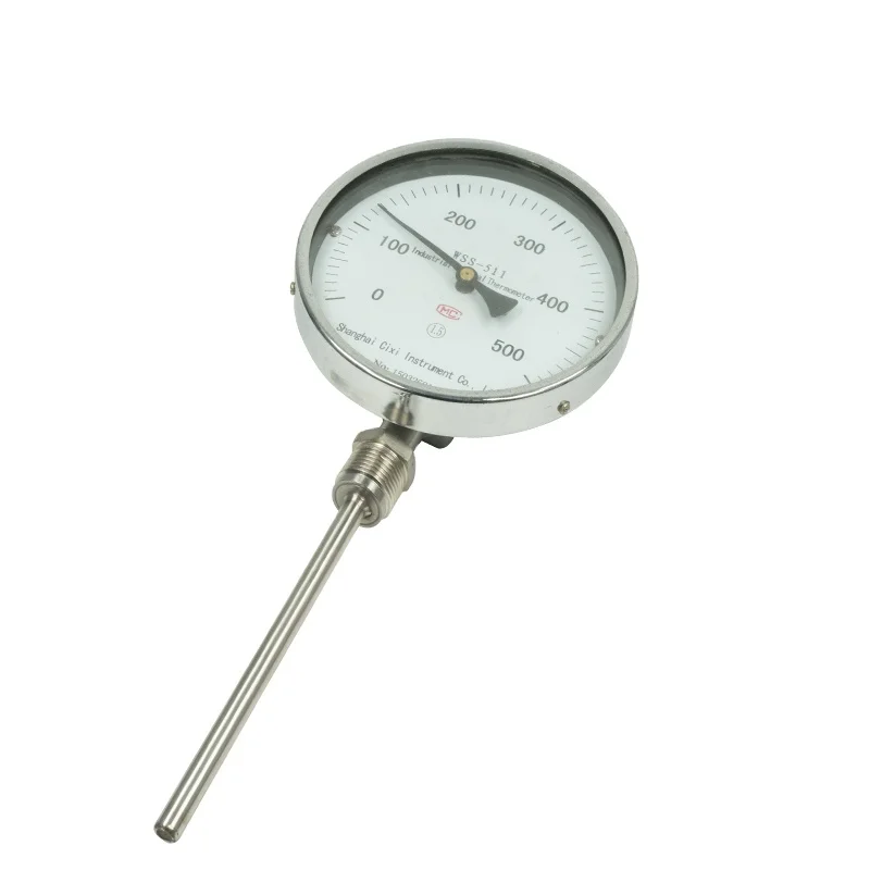 Adjustable Bimetal Thermometer 150-600F with Calibration Dial Clip-on Pipe Thermometer