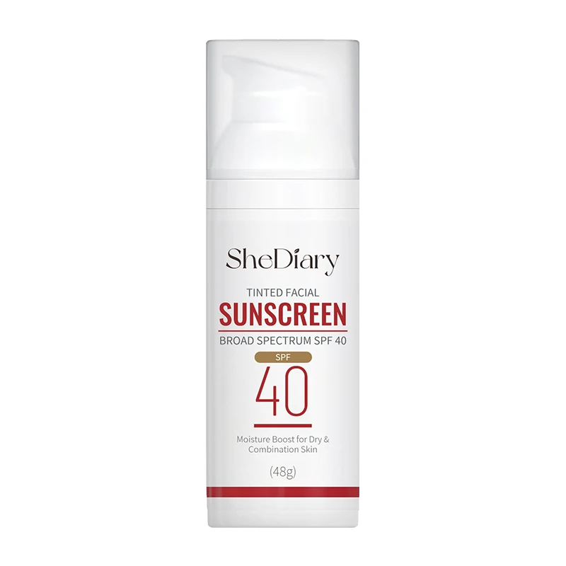 Protector solar facial teñido SPF 40