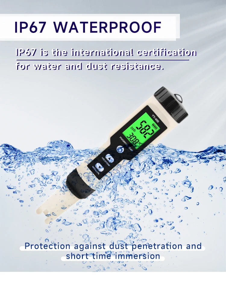 4in1 Digital Ph/h2/orp/temperature Water Quality Tester Ph Meter Yy