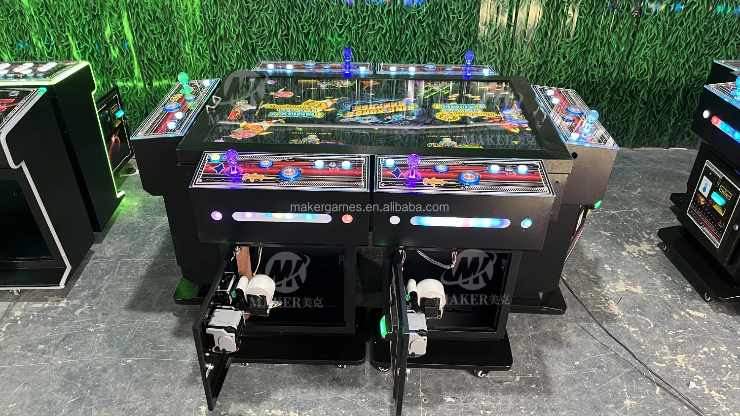 High Quality Classic 47 Inch 6 Players Coin Operated Table Fish Game ...