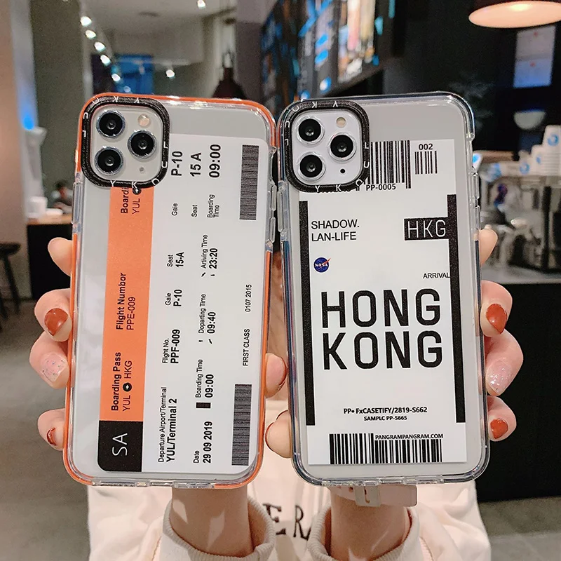 Free Shipping Creative Bar Label World Ticket Sticker Phone Case For Iphone 11 11 Pro Max Xs - Buy Free Shipping Creative Bar Label World Ticket Phone ...