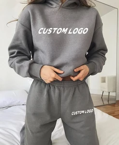 custom solid color pullover heavyweight women's hoodie