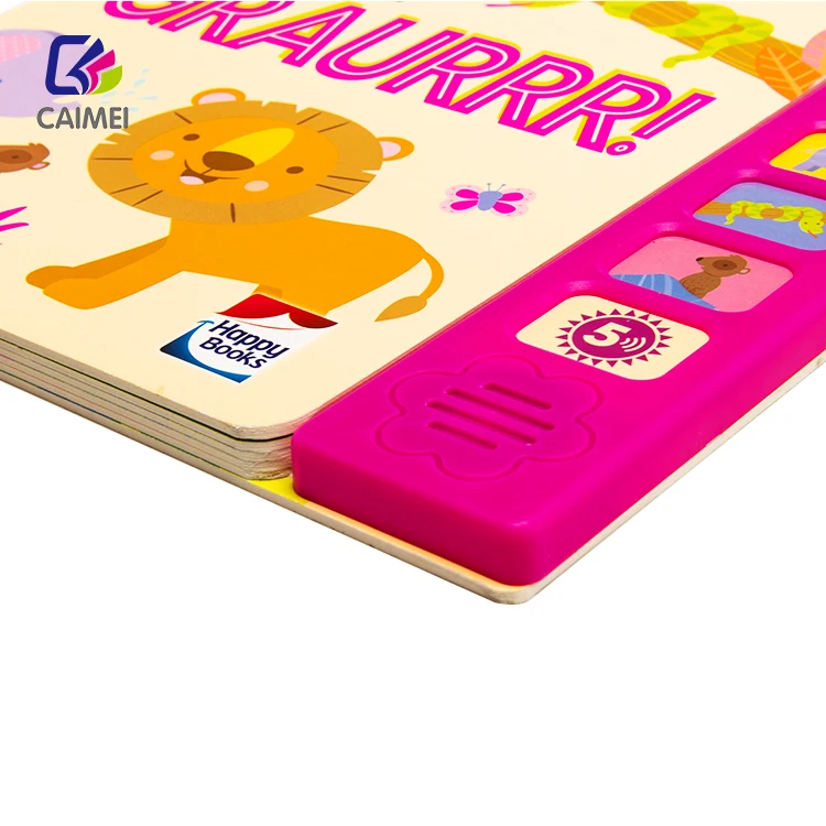 Custom Story Sound Board Children Book Talking Cartoon Books Educational Toy Book