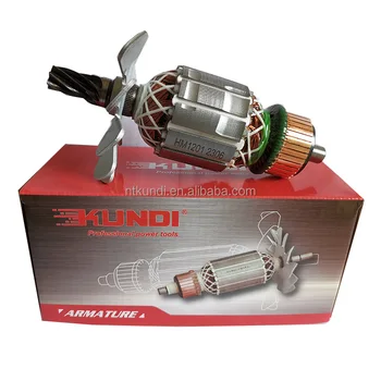 High Quality KUNDI Brand Professional Manufacturer Armature Rotor for power tools spare part HM1201