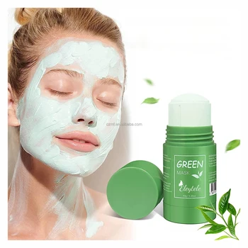 Wholesale Private Label Skincare Beauty Products Skin Repair And Acne Remove Organic Green Tea Musk Clay Mask Stick for Women