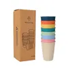 Vertical grain cup (8 sets of boxes) 8 colors blue
