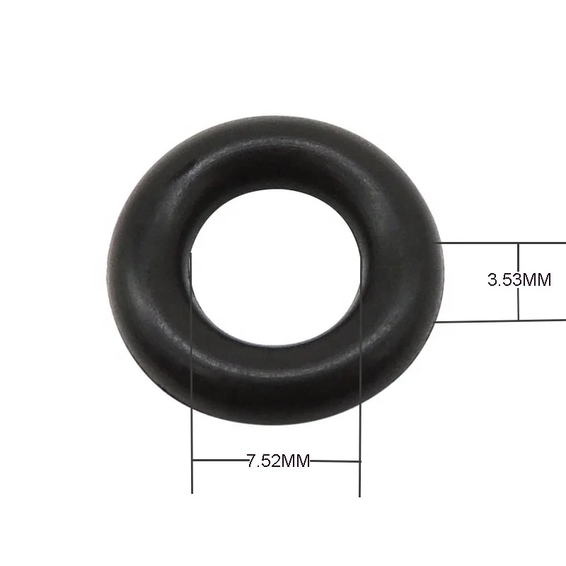 O Rings Inyectores Universal Fuel Injector Repair Kits FKM Rubber O Ring for Bosch ASNU08C 7.52*3.53MM 9250930023