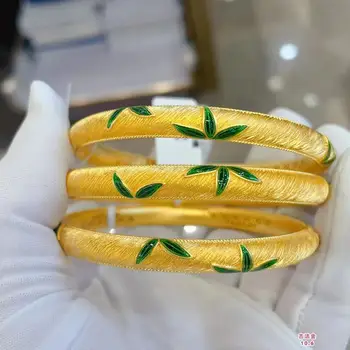 20231077 Customizable 999 Gold Bangle - Perfect Party Gift