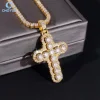 Gold white moissanite