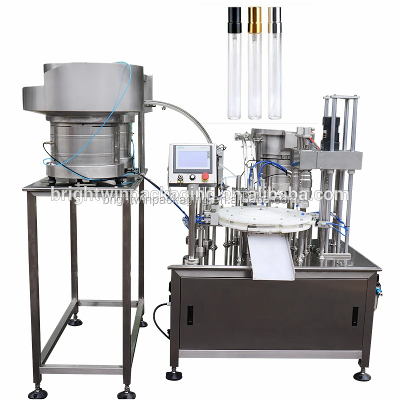 Automatic 50ml Bottling Line Mini Bottle Filling Machine Customized Plastic Blowing Machines 3 Piston Pump Filling Machine