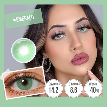 Free Sample Hidrocor Colored Contact Lenses Wholesale Yearly Natural Color Soft Eye Contacts Lens Lentes De Contacto De Colores