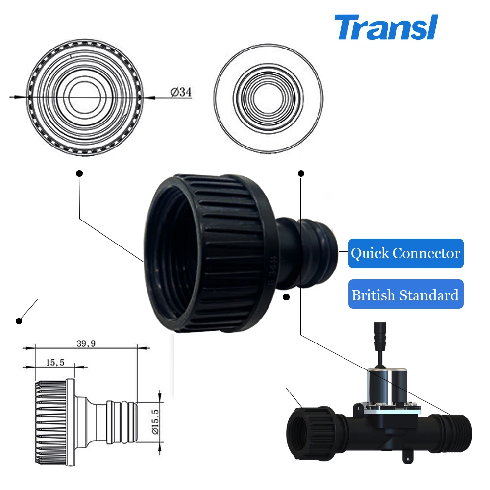Pulse Latching Solenoid Valve DC3v 12 Volt 24v Dc Plastic Wifi Smart Water Solenoid Valve for Water Controller