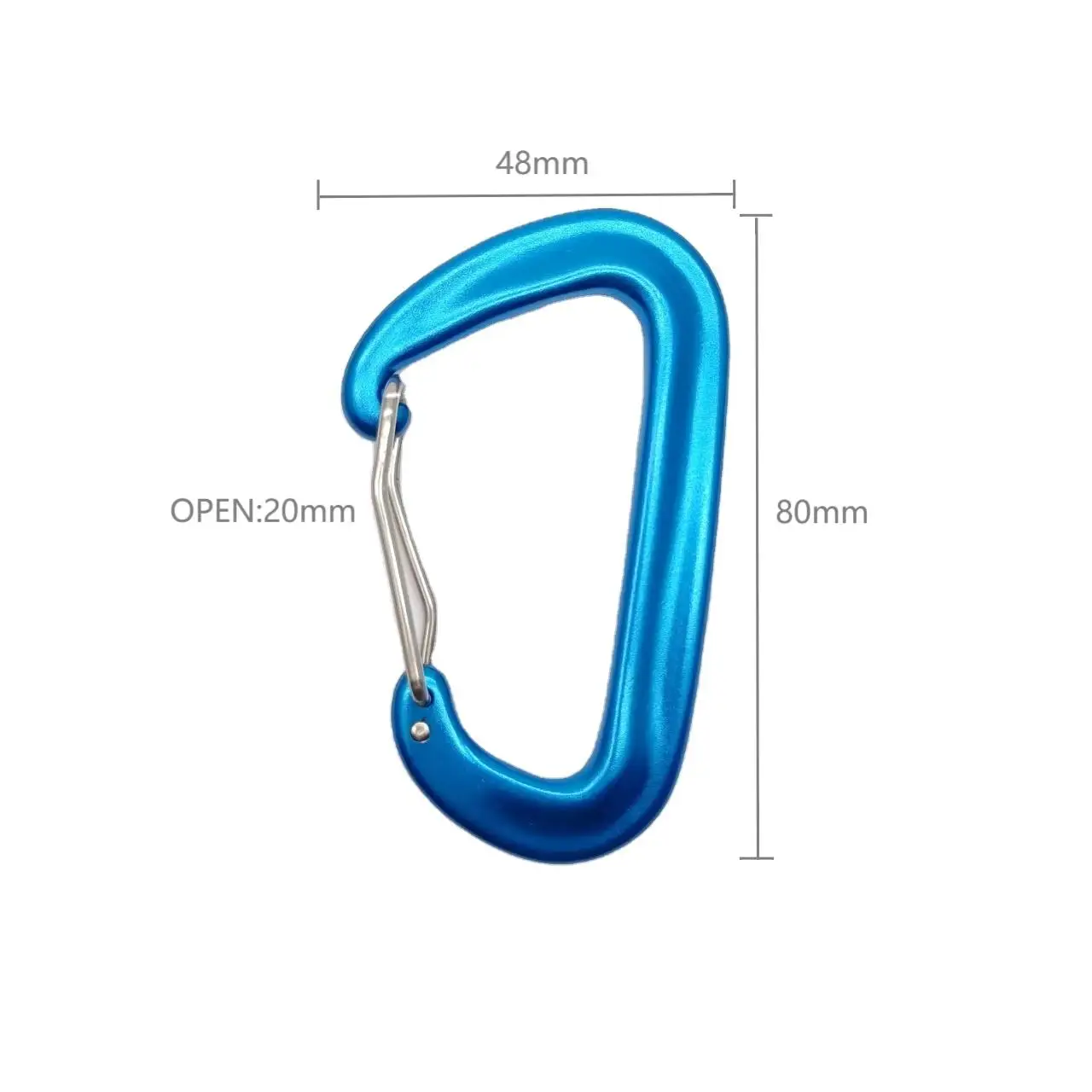 High-Strength 7075 Aluminum Carabiner Clips D Shape Heavy Duty Climbing Buckle for Hammock,Outdoor Climbing