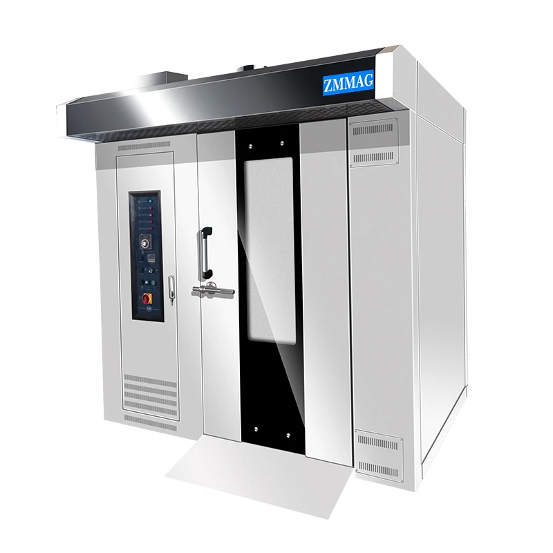 Zhengmai Bakery Machine Bread Steam Oven Digital Control Panel Bakery Oven 32 Trays Rotary Oven
