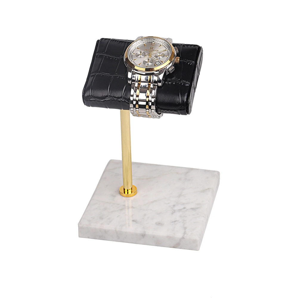 Высококачественный держатель для наручных часов SUNDO черный белый кожаный Стенд Мраморная стойка