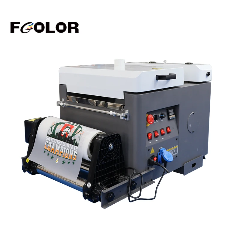FCOLOR Dtf Shaking Powder Machine for Inkjet Printer Digital A3 Roll PET Film Printing Machine DTF Powder Machine