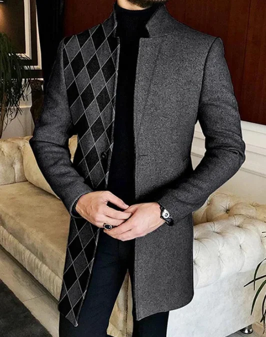 New Fashion Factory Manufacture Winter Padding Jacket Thick Puff Coat Mens Long Parka_voghion.com