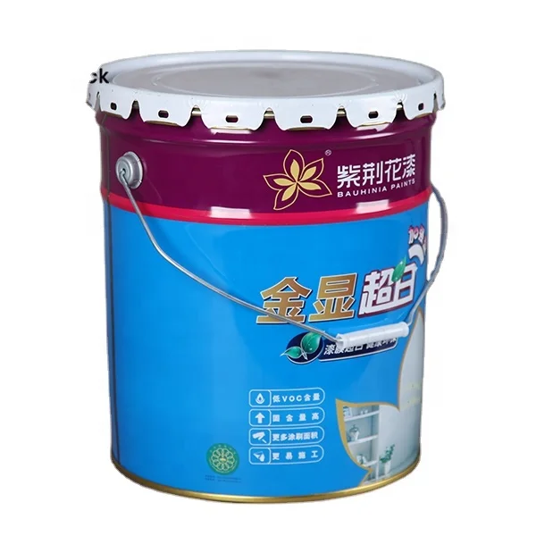 Download 10l Metal Paint Bucket With Flower Shaped Lid And Steel Handle For Latex Paint And Oil Buy 10l Metal Paint Bucket Paint Bucket With Handle Metal Paint Bucket For Chemical Paint And Oil