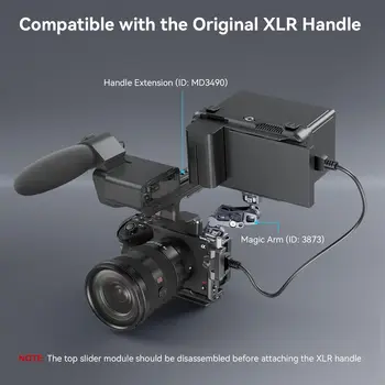 SmallRig Cage for Sony FX30 FX3 with Cable Clamp with Original XLR Handle - 4183 product image