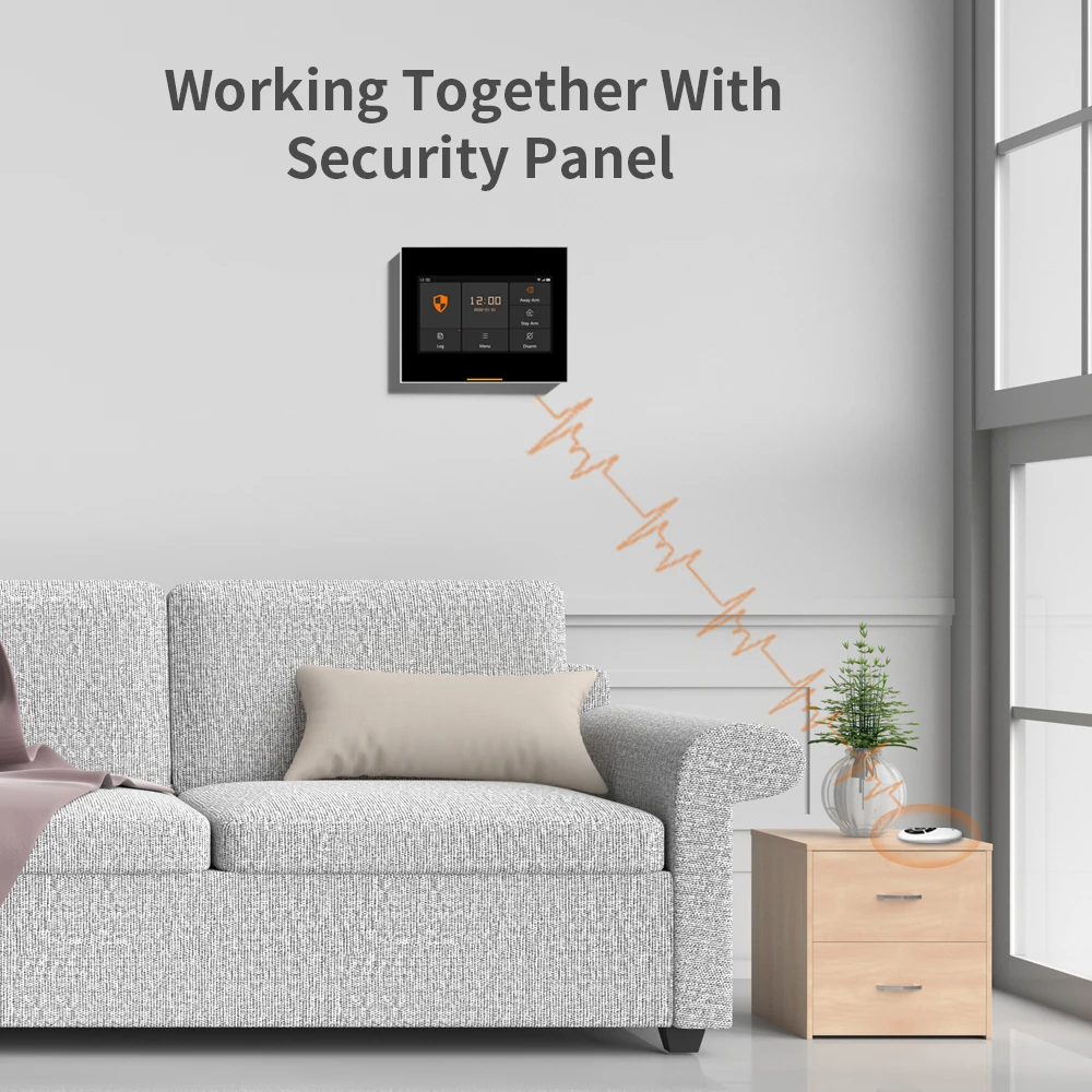 Staniot 433MHz Smart Wireless Remote Control Portable 4 Buttons for Burglar Security Alarm System