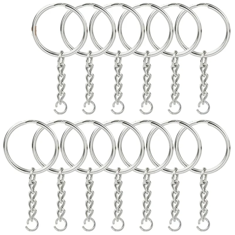 Wholesale Free Sample Custom Keychain Key Chain Parts Steel Metal Custom Flat Round Shaped Custom Key Ring