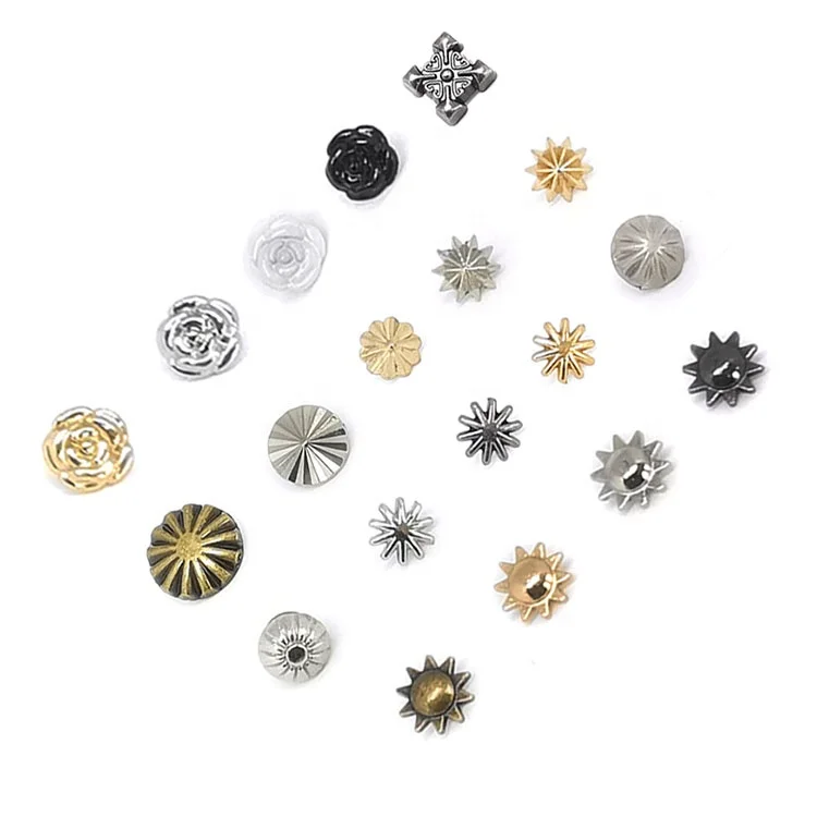 Лидер продаж специальные заклепки 9 5 мм в форме розы аксессуары «сделай сам» материал Индивидуальные Заклепки стиле панк