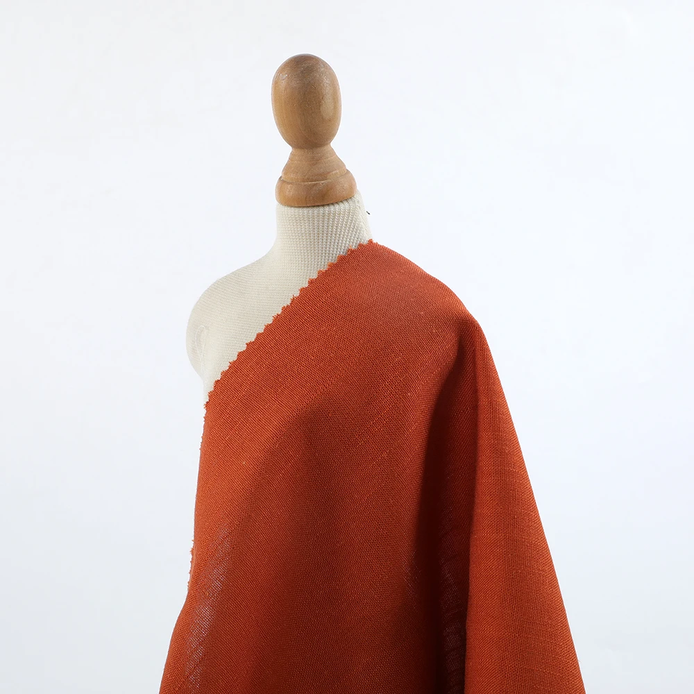 Linen Poly Fabric Blended Soft Breathable Eco-friendly Skin-friendly Women and Men Clothes Dress Fabric for Clothing