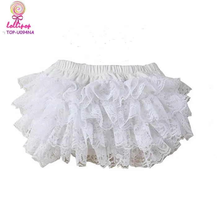 2023 Adorable Infant White Lace Bloomer Baby Underpants Wholesale Baby