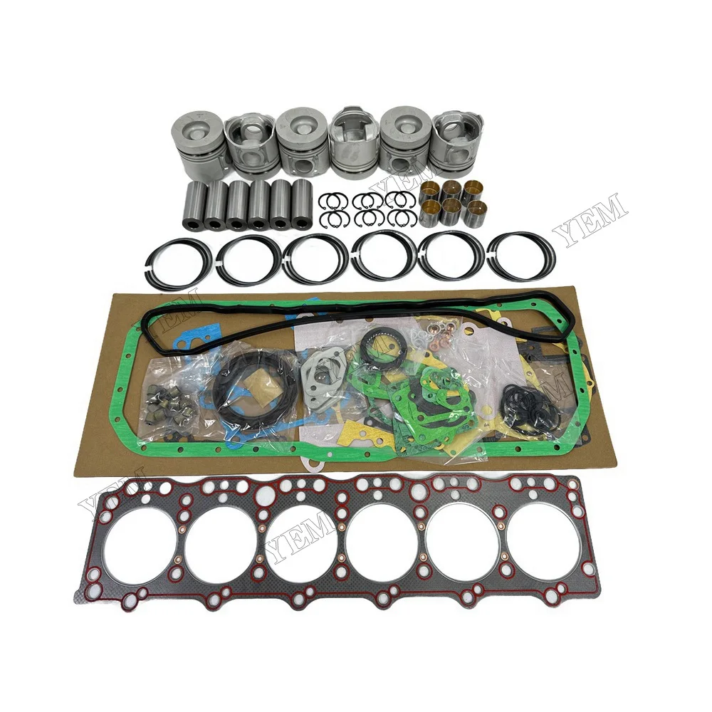 Replacement Rebuild Kit With Cylinder Gaskets Piston Rings Suitable for Doosan / for Develon DB58 High Quality Engine Parts 6