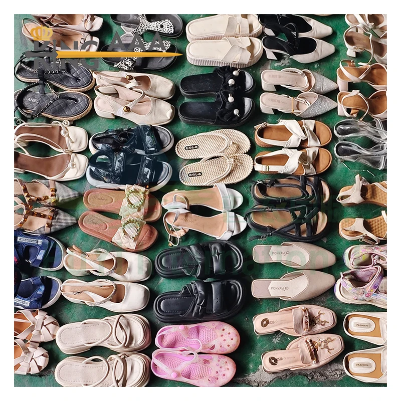 Кожаные сандалии Uganda б/у обувь тюки Zapatos Usados для женщин и