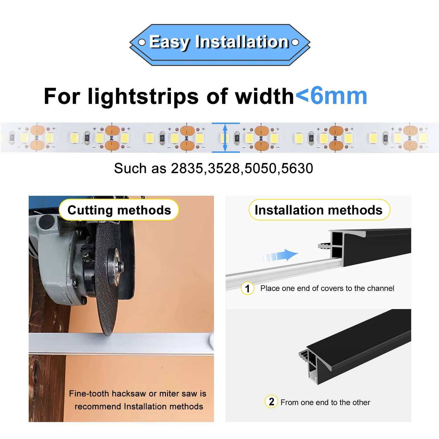 Hand-less Hidden Recessed Mounted Aluminium Profile Light Under Cabinet ...