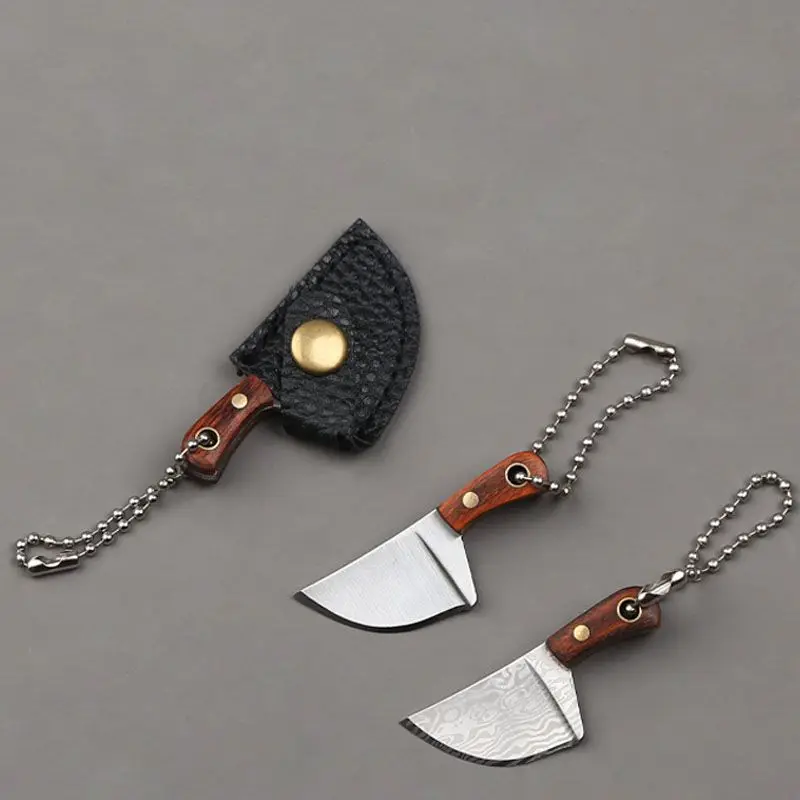 custom wood pocket sharp cutting knifes outdoor survival cutter stainless steel small camping folding hunting pocket knife