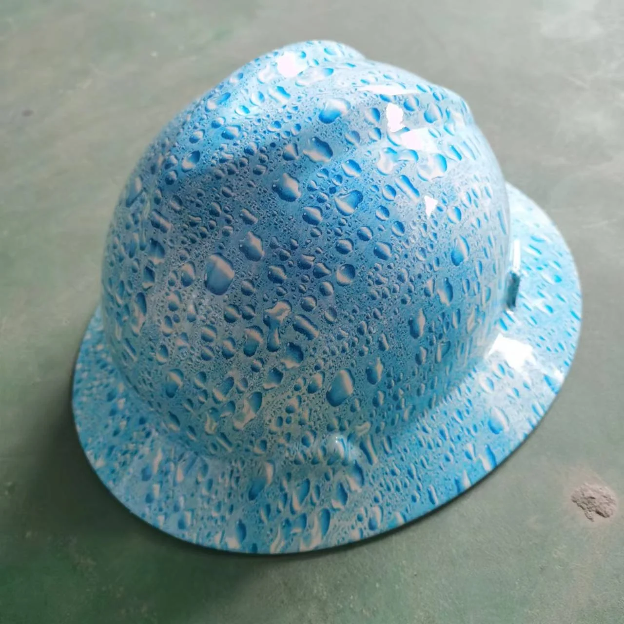 PE Safety Helmet Full Brim Lift Fiber Glass Hard Hat for Industrial
