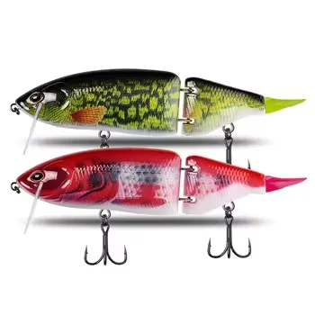 Artificial Hard Bait Lure Plastic Floating Swimbait Hooks 165mm 60g / 135mm 33g Multi-segment Bass Bait 47~60 Colors – Soft Lure – view 5
