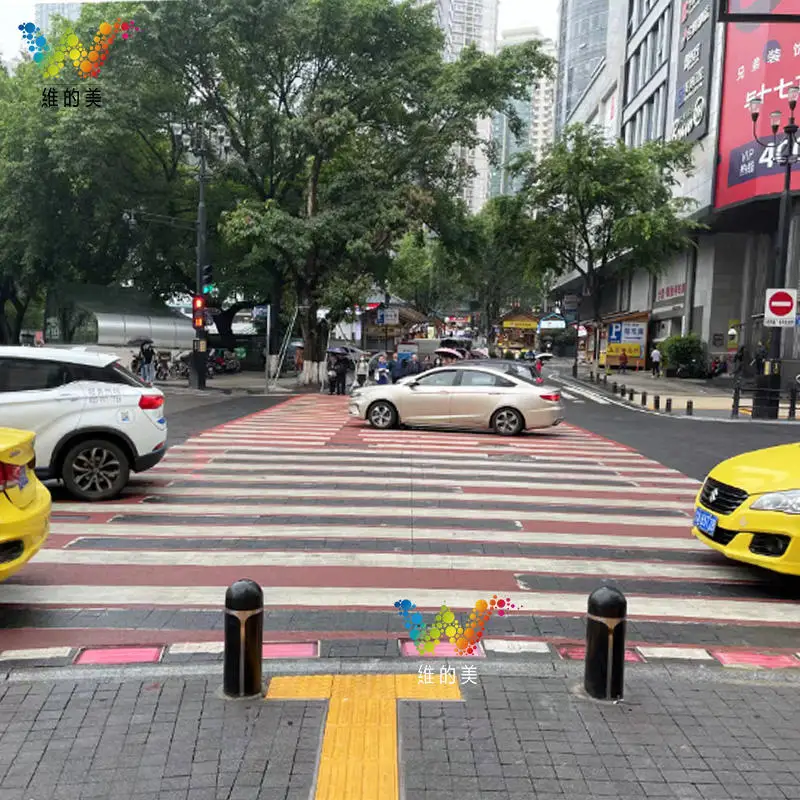 1歩目〜5メートル以内を高速移動 歩行者インテリジェント横断歩道警告インテリジェントゼブラ横断
