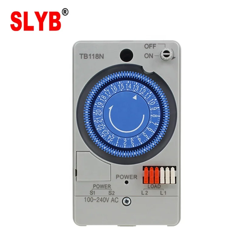 24Hour Automatic National Types of 220V 230V Analog Mechanical Weekly Rotary Time Control Switch TB118N Timer with Battery