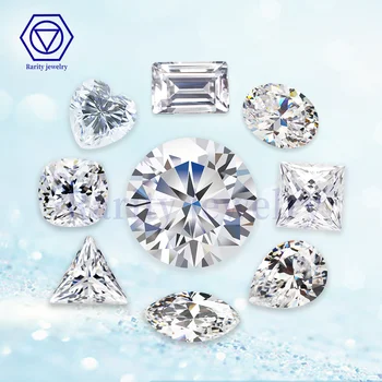 Round/Emerald/Asscher/Princess/Pear/Marquise/Heart/Oval/Rectangle Shape AAA Cubic Zirconia Gemstone Fancy Cut Gems Loose Diamond